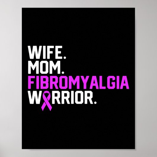 Mama Fibromyalgie Kriegerbewusstsein erlangen gute Poster (Vorne)