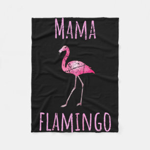 Mama Flamingo Sommer Vogel tropisches Tier Fleecedecke