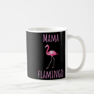 Mama Flamingo tropischer Sommer Tier Wasserfarbe Kaffeetasse