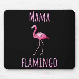Mama Flamingo tropischer Sommer Tier Wasserfarbe Mousepad