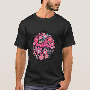 Mama Floral Boho Stil Sie ist Mama Muttertag T-Shirt