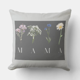 MAMA Floral Botanical Elegant Mother's Day Gift  Kissen