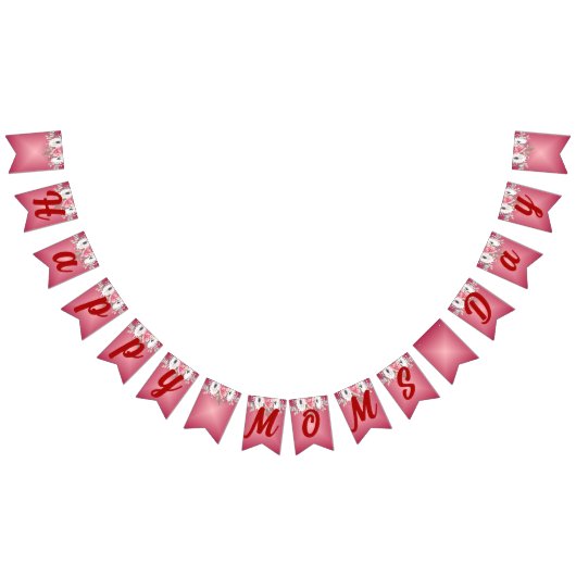 Mama Floral Bouquet Muttertag Wimpelkette (Alle)
