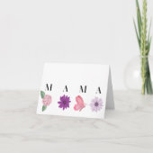 MAMA Floral Butterfly, Mothers Day Card Karte (Vorderseite)
