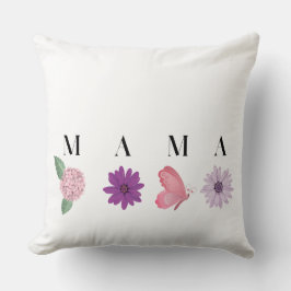MAMA Floral Butterfly, Mother's Day Gift  Kissen