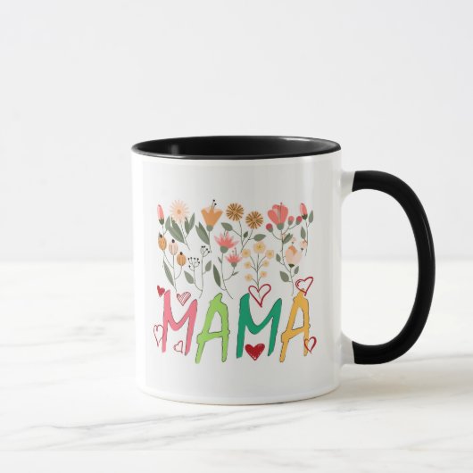 Mama Floral Garden Mug Tasse (Rechts)