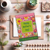 Mama Floral Hearts Hübsch Einzigartiger Muttertag Karte