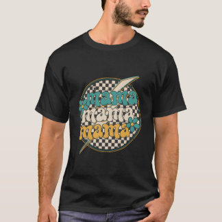 Mama Floral Kariert Frohen Muttertag T-Shirt
