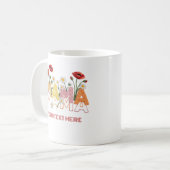 Mama Floral Muttertag Benutzerdefinierter Name Moh Kaffeetasse (Vorderseite Links)