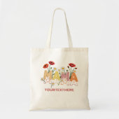 Mama Floral Muttertag Benutzerdefinierter Name Pop Tragetasche (Vorne)