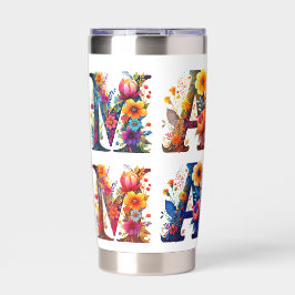 MAMA floral personalisiert Thermobecher