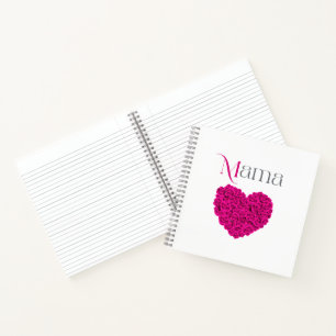 Mama Floral Schönes Muttertags- und Geburtstagsges Notizblock