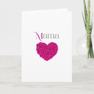 Mama Floral Schönes Muttertagsgeschenk, Geburtstag Karte