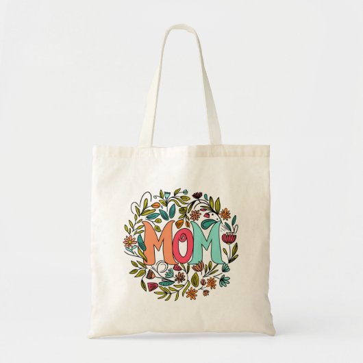 Mama Floral Tote Bag Tragetasche (Vorne)