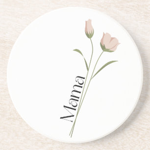 Mama Floral Tulpe, Muttertag, Geburtstag für sie Getränkeuntersetzer