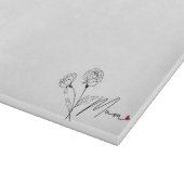 Mama Florenz Kunst - Muttertags Geschenke Ideen Schneidebrett (Ecke)