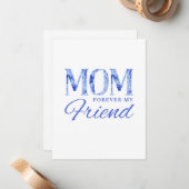 MAMA Forever My Friend Card Mitteilungskarte (Vorderseite/Rückseite Beispiel)