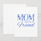 MAMA Forever My Friend Card Mitteilungskarte (Vorne/Hinten)