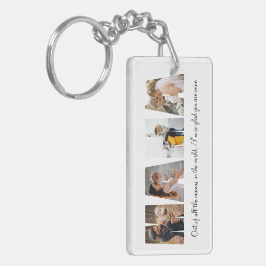 Mama Foto Collage Akryllische Schlüsselanhänger Mu (Vorderseite links)