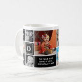 Mama Foto Collage Black Mthers Day Coffee Kaffeetasse (Vorderseite Links)