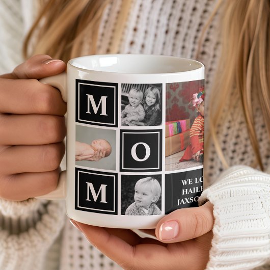 Mama Foto Collage Black Mthers Day Coffee Kaffeetasse