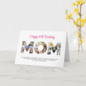 Mama Foto Collage Cutout Muttertag Geburtstag Karte (Gelbe Blume)