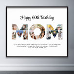 Mama Foto Collage Cutout Muttertag Geburtstag Poster<br><div class="desc">Feiern Sie mit dieser Mama Foto Collage Design die besonderen Momente mit Ihrer Mutter. Dieses individuell gestaltbare Design eignet sich hervorragend, um ein personalisiertes und herzliches Geschenk für Muttertag und Geburtstag zu schaffen. Zeichnen Sie eine wunderschöne Collage mit dem Wort MAMA, mit wertvollen Momenten, die eine visuelle Reise der wertvollen...</div>