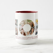 Mama Foto Collage Cutout Muttertag Geburtstag Tasse (Zentrum)