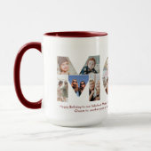 Mama Foto Collage Cutout Muttertag Geburtstag Tasse (Links)