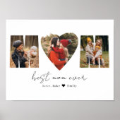 Mama Foto Collage Herzklopfen Foto Muttertag Poste Poster (Vorne)