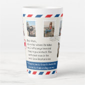 Mama Foto Collage Letter Postumarmung Milchtasse (Vorderseite)