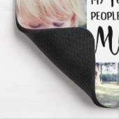 Mama-Foto-Collage meine Lieblingsleute rufen mich Mousepad (Ecke)