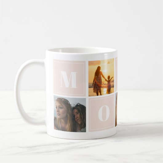 Mama Foto Collage Mütter Tag Kaffeetasse (Links)