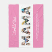 Mama Foto Collage Muttertag Mama Geburtstag Fleecedecke (Vorderseite)