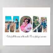 Mama Foto Collage Poster (Vorne)