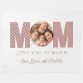 Mama Foto Fleece Blanket (Vorderseite (Horizontal))