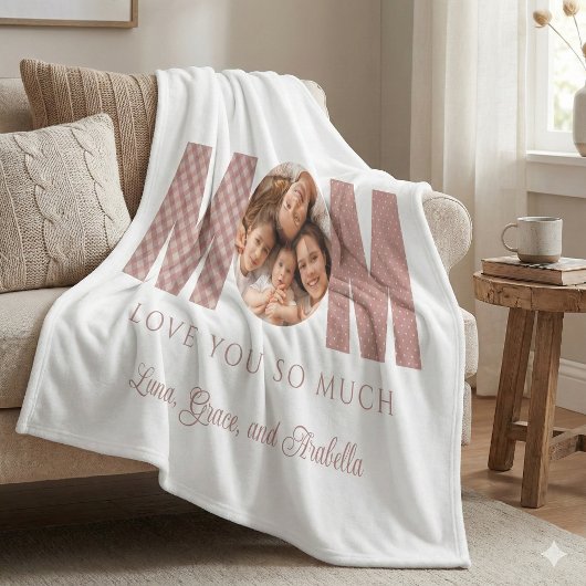 Mama Foto Fleece Blanket