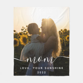 Mama Foto Fleece Blanket