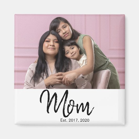 Mama Foto-Geschenk eingerichtet Magnet (Vorne)