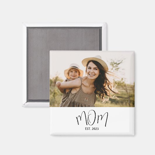 Mama: Foto-Geschenk Magnet (Vorderseite/Rückseite)