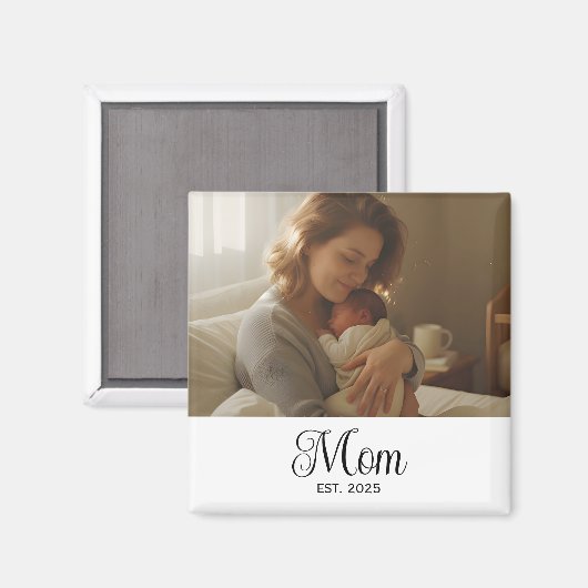 Mama: Foto-Geschenk Magnet (Vorderseite/Rückseite)