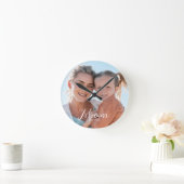 Mama Foto-Geschenk Runde Wanduhr (Zuhause)
