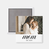 Mama Foto-Geschenkmagnet Magnet (Vorderseite/Rückseite)