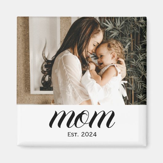 Mama Foto-Geschenkmagnet Magnet (Vorne)