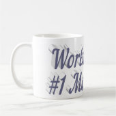 Mama Foto Grautext Kaffeetext Tasse (Links)