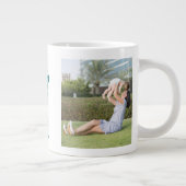 Mama Foto grüner Text Riesencoffee Tasse (Rechts)