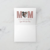 Mama Foto Grußkarte Karte (Innenseite)