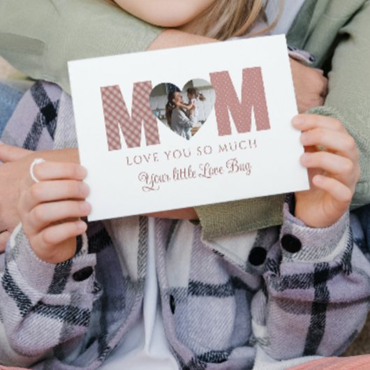 Mama Foto Grußkarte Karte