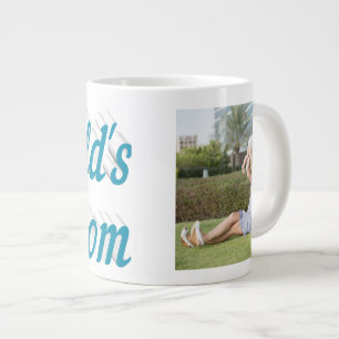 Mama Foto Himmelsblau Text Riesenkaffee Tasse