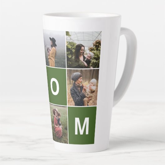 Mama Foto Latte Tasse für Muttertag (Rechte Ecke)